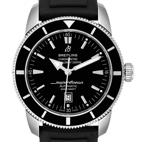 breitling superocean heritage 46 black dial rubber|breitling superocean heritage 46 price.